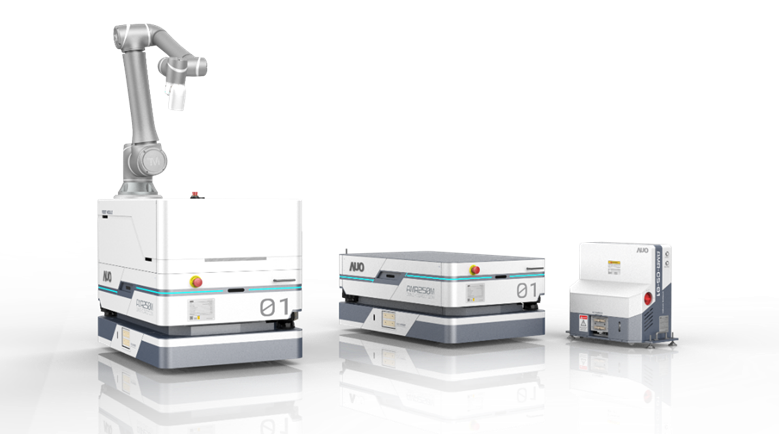 大庄家數位開發的自主式移動機器人（AMR250M），搭配全向輪並結合AI演算法、2D LiDAR、3D攝影機等技術，協助客戶實現產線全自動化