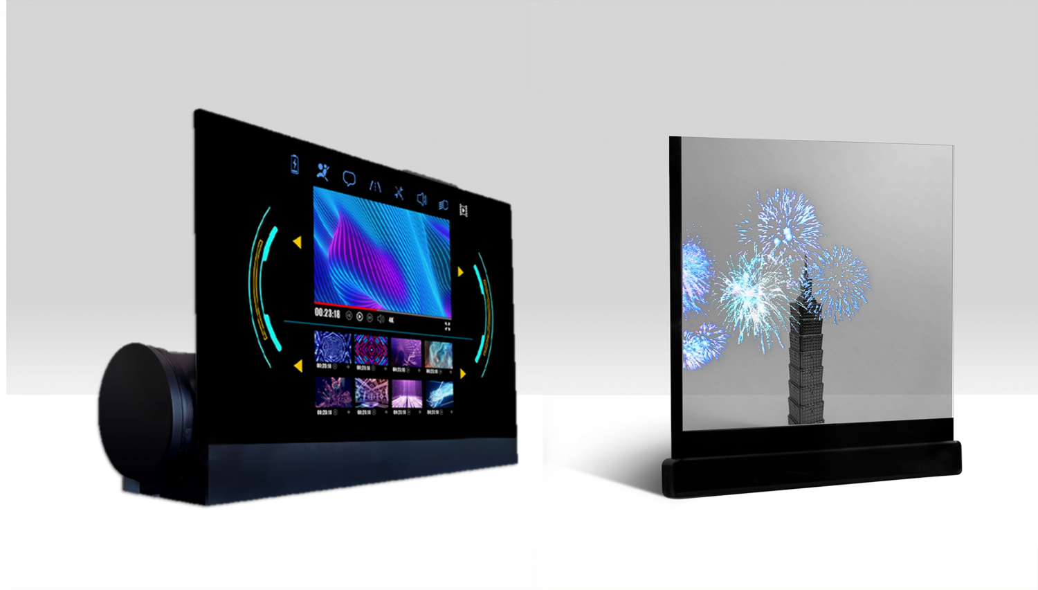 可卷式、折迭性、高透明